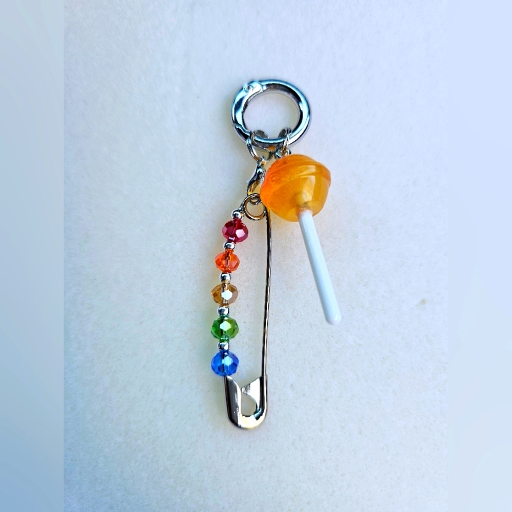 Bohemian Trinkets Golly Its A Lolly Friendship Pin Bag Charm